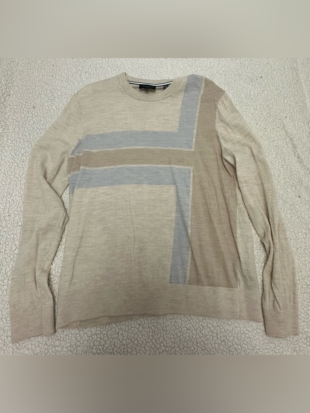 XL Ted Baker Beige Crewneck Sweater
